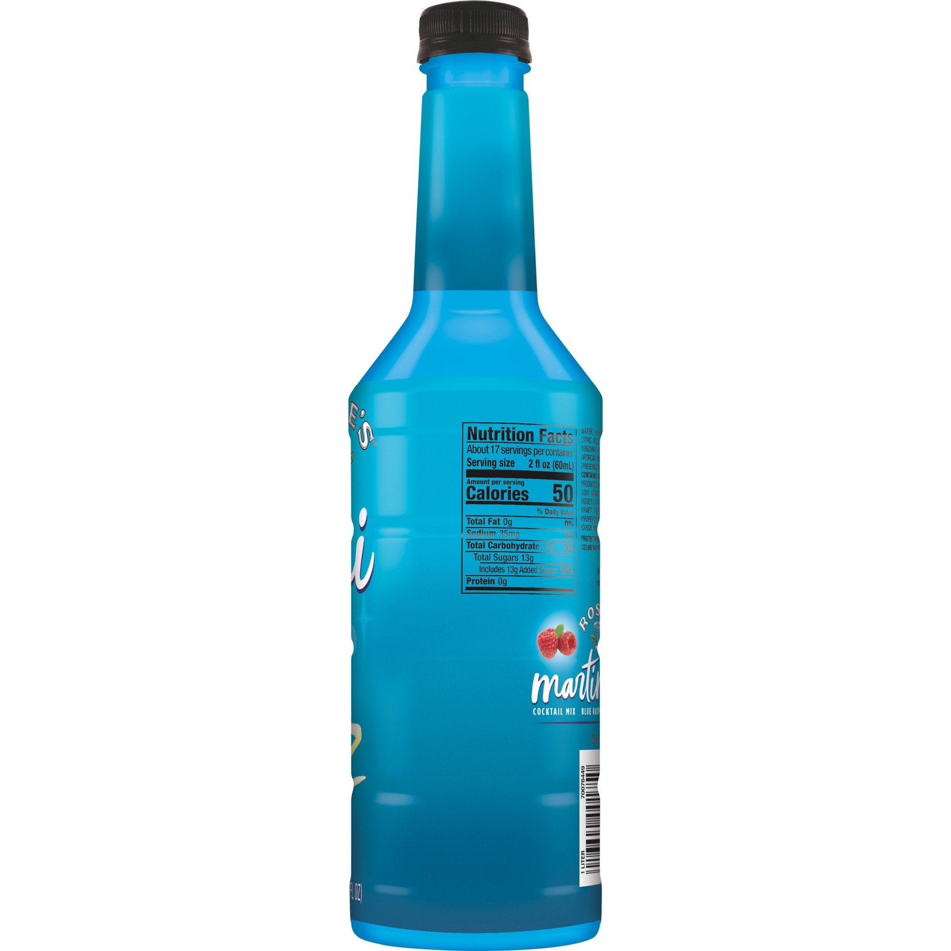 slide 3 of 5, Roses Cocktail Blue Raspberry Martini, 33.87 fl oz