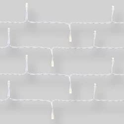 50ct Outdoor LED Euro String Lights Battery Operated White Wire - Project 62