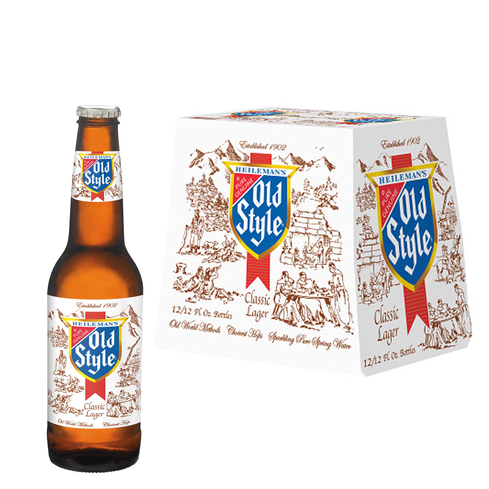 slide 1 of 9, Pabst Old Style Lager, 12 Pack, 12 oz Bottles, 12 ct; 12 oz