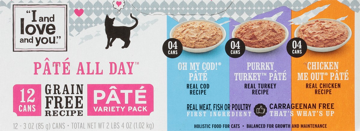 slide 9 of 10, I and Love and You Cat Food Variety, 3 oz