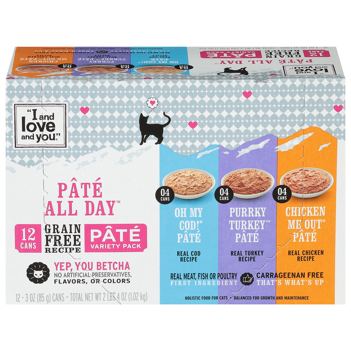 slide 6 of 10, I and Love and You Cat Food Variety, 3 oz