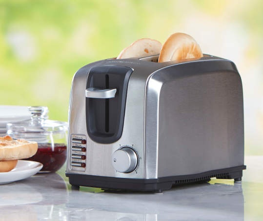 Black + Decker 2-Slice Stainless Steel Toaster