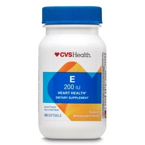 slide 1 of 1, CVS Health Vitamin E Softgels 200iu, 100 ct