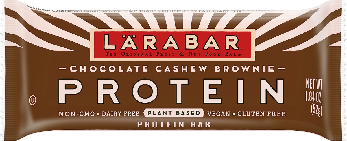 slide 5 of 12, LÄRABAR Gluten Free Chocolate Cashew Brownie Protein Bar 1.84 oz, 1.84 oz