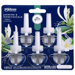 Glade Fresh PlugIns Jasmine & Honeysuckle Scented Oil Refills 5 - 0.67 fl oz Each