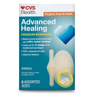 slide 1 of 1, CVS Health Advanced Healing Premium Bandages Assorted Sizes, 6 ct