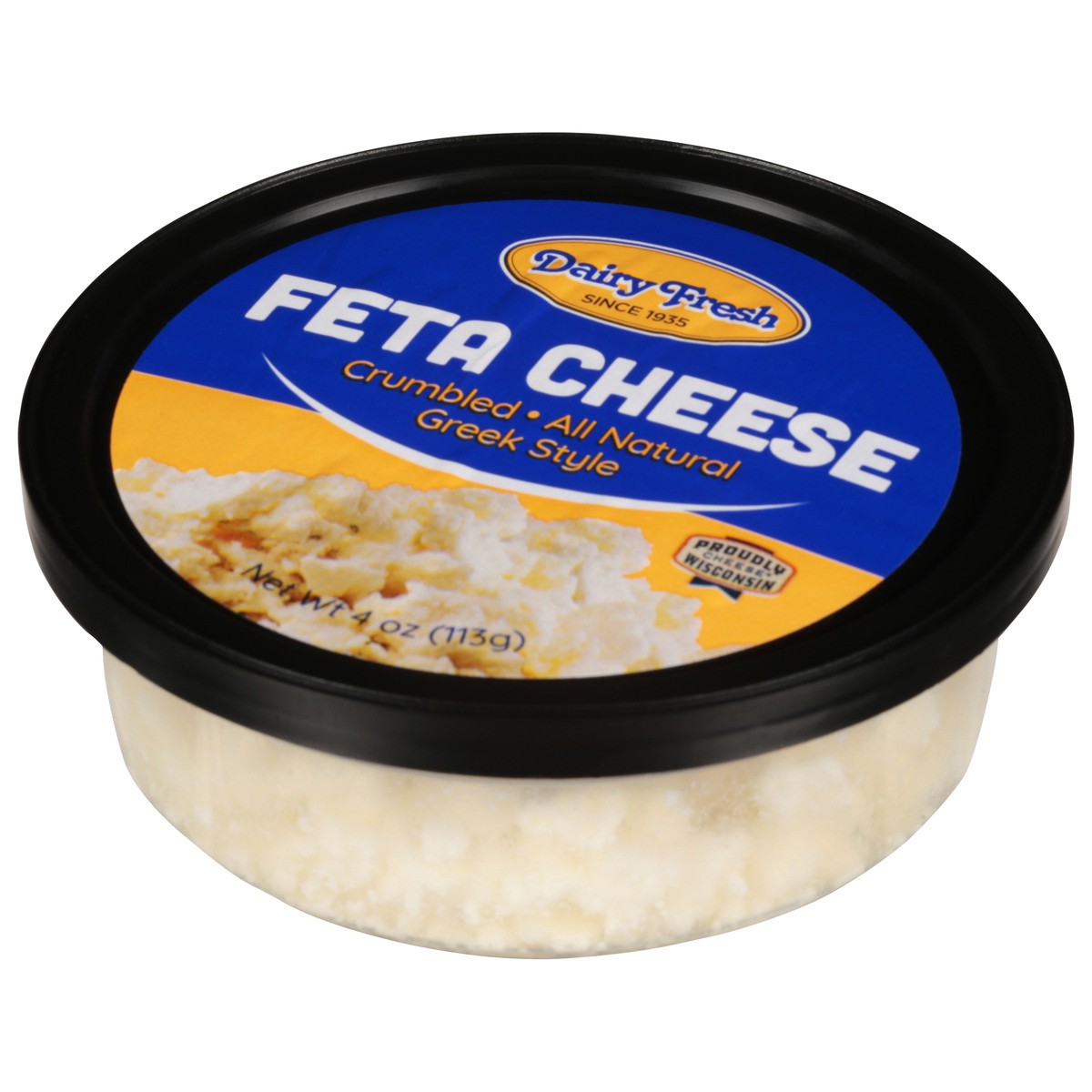 slide 9 of 13, Dairy Fresh Feta Cheese, Crumbled - 4 oz, 4 oz
