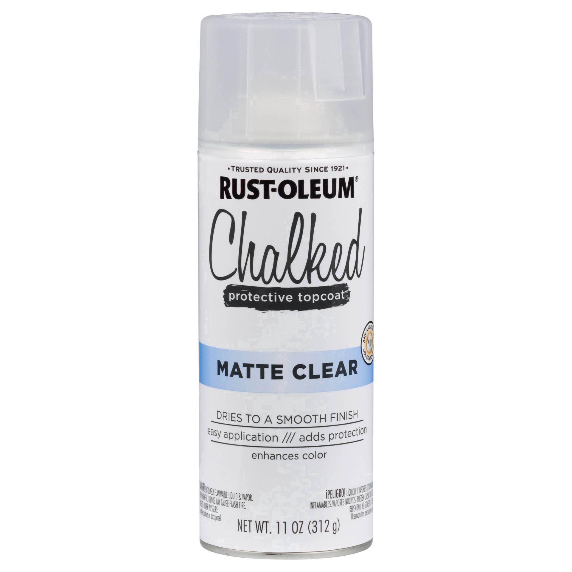 slide 50 of 51, Rust-Oleum 12oz Chalked Ultra Matte Spray Paint Clear Topcoat, 12 oz