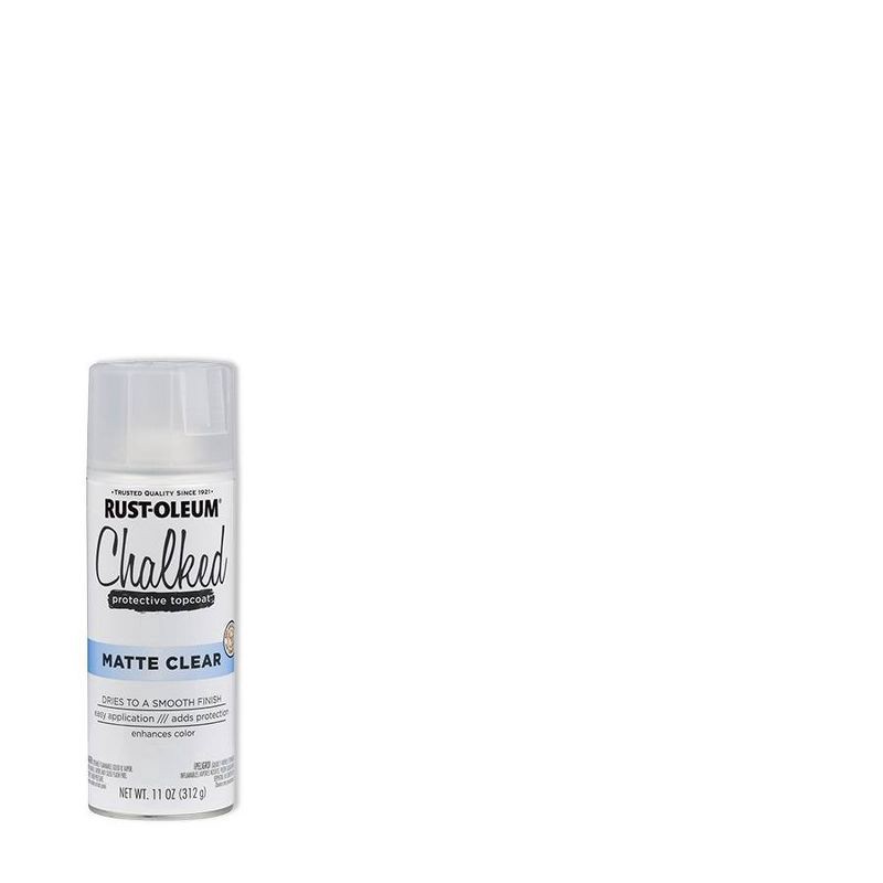 slide 1 of 51, Rust-Oleum 12oz Chalked Ultra Matte Spray Paint Clear Topcoat, 12 oz