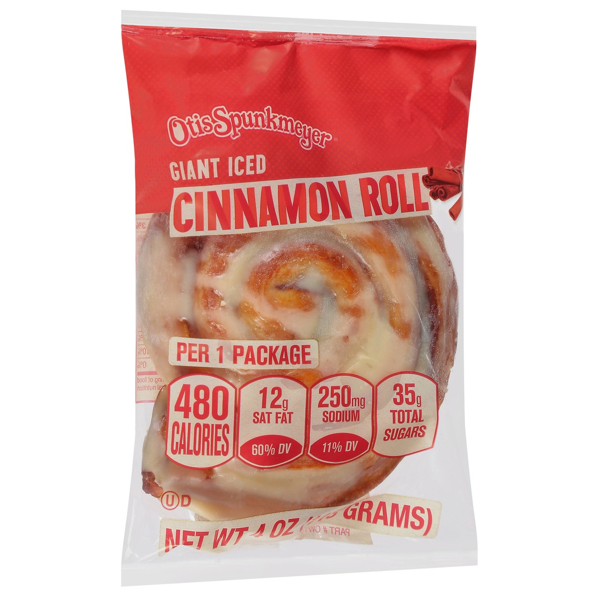 slide 12 of 14, Otis Spunkmeyer Giant Iced Cinnamon Roll 4 oz, 4 oz