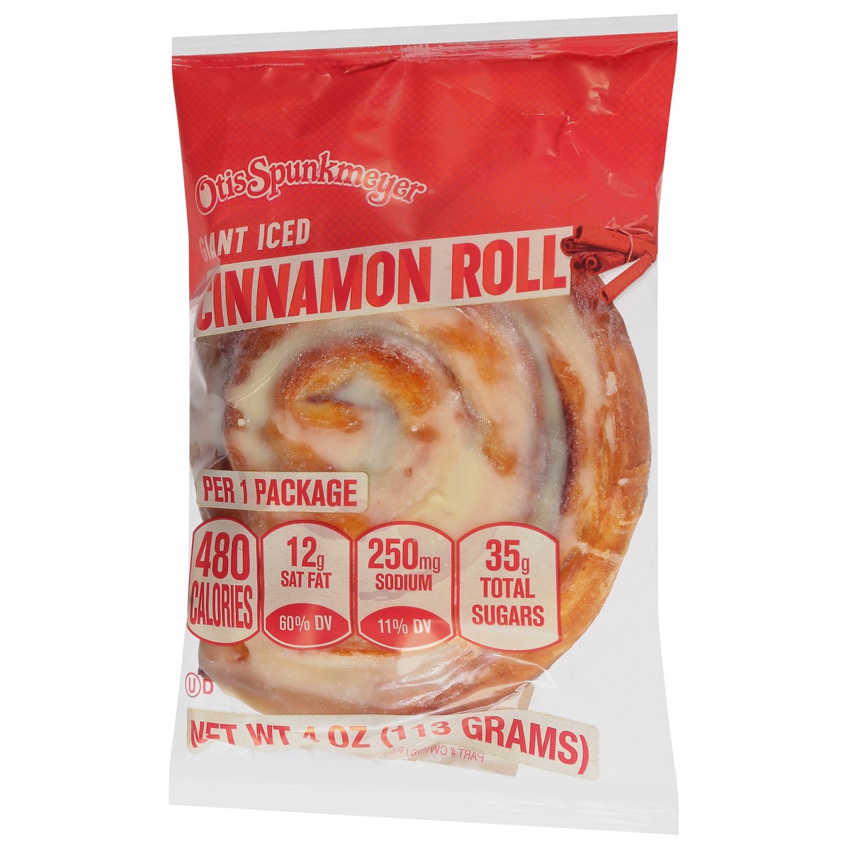 slide 7 of 14, Otis Spunkmeyer Giant Iced Cinnamon Roll 4 oz, 4 oz
