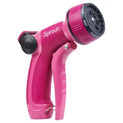 SPROUT Raspberry Red Metal Front-Trigger 7-Pattern Nozzle