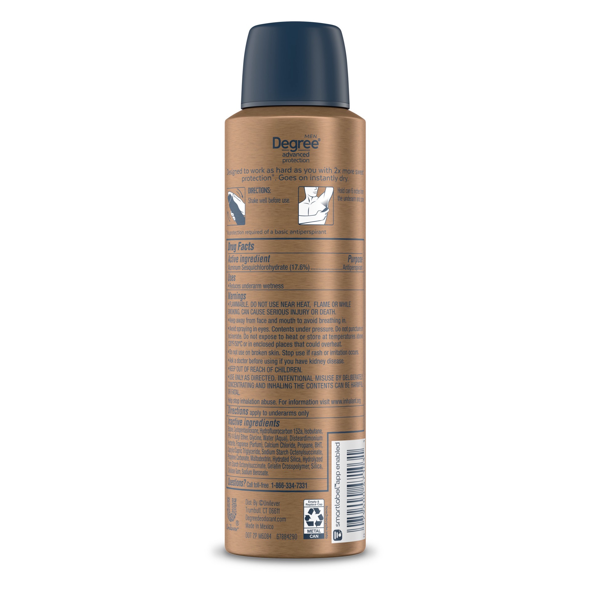 slide 3 of 4, Degree Antiperspirant Deodorant Spray Hero, 3.8 oz, 3.8 oz