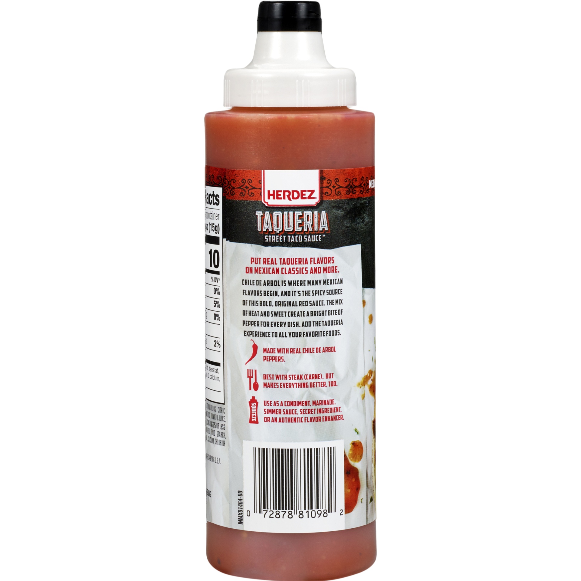 Herdez® Medium Original Roja Taqueria Street Taco Sauce™ 9 oz. Squeeze