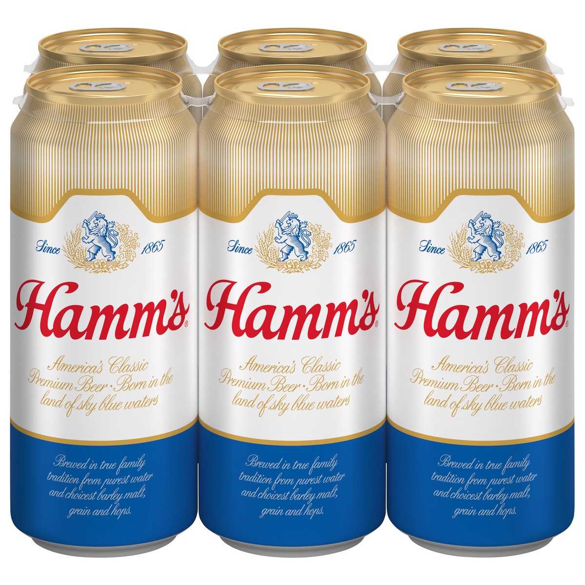 slide 1 of 2, Hamm's Beer, 6 ct; 16 oz