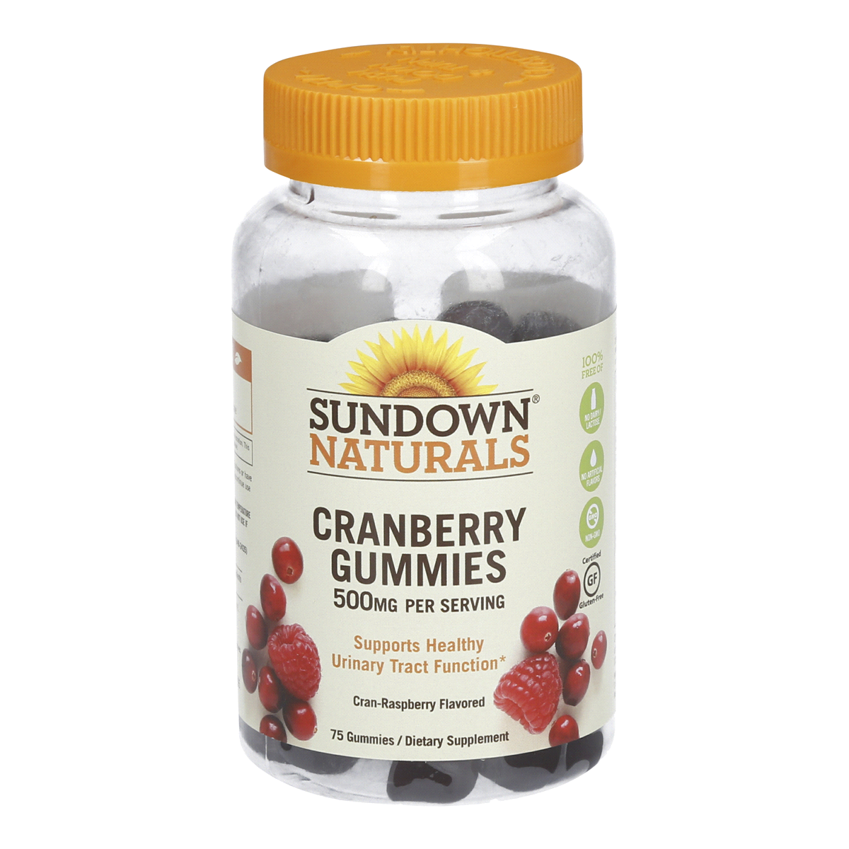 slide 1 of 13, Sundown Naturals Cranberry Gummies, 75 ct