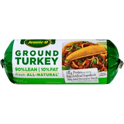 JENNIE-O Ground Turkey 90% Lean / 10% Fat - 1 lb. chub