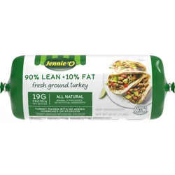 JENNIE-O Ground Turkey 90% Lean / 10% Fat - 3 lb. chub