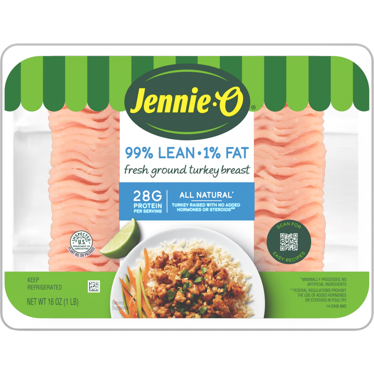 slide 1 of 13, JENNIE O TURKEY STORE Jennie-O Fresh Ground Turkey Breast 99% Extra Lean, 16 oz., 16 oz