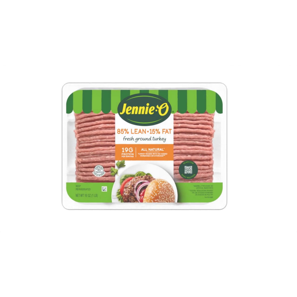 slide 1 of 13, JENNIE O TURKEY STORE Jennie-O Fresh Ground Turkey 85% Lean, 16 oz., 16 oz