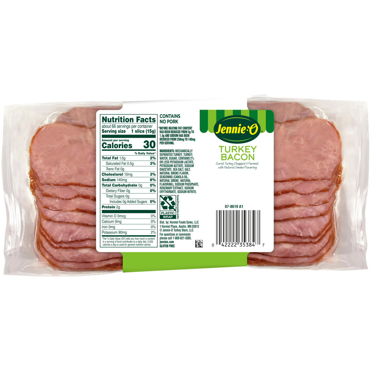 slide 17 of 17, JENNIE O TURKEY STORE Jennie-O Turkey Bacon, 12 oz, 12 oz