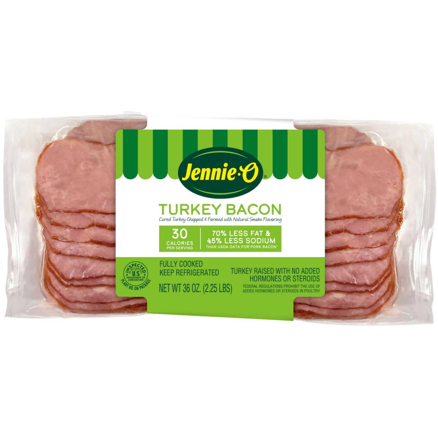 slide 1 of 3, JENNIE-O Turkey Bacon, 12 oz