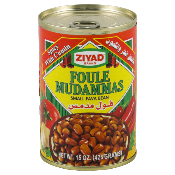 slide 1 of 1, Ziyad Foule Mudammas Spicy Small Fava Beans, 15.5 oz
