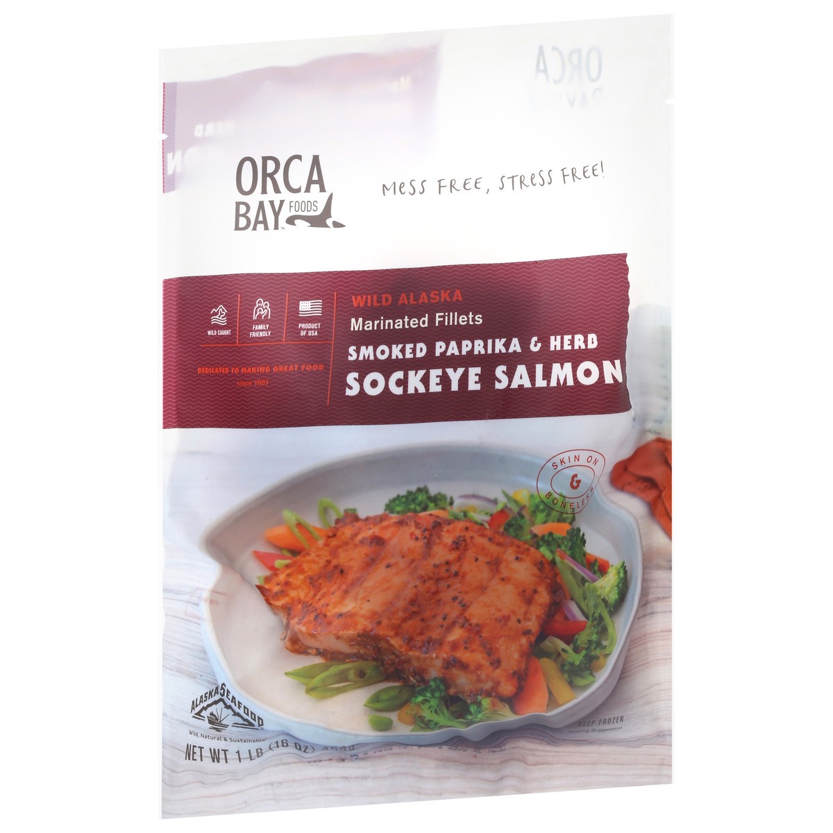 slide 10 of 13, Orca Bay Foods Smoked Paprika & Herb Sockeye Salmon 16 oz, 16 oz