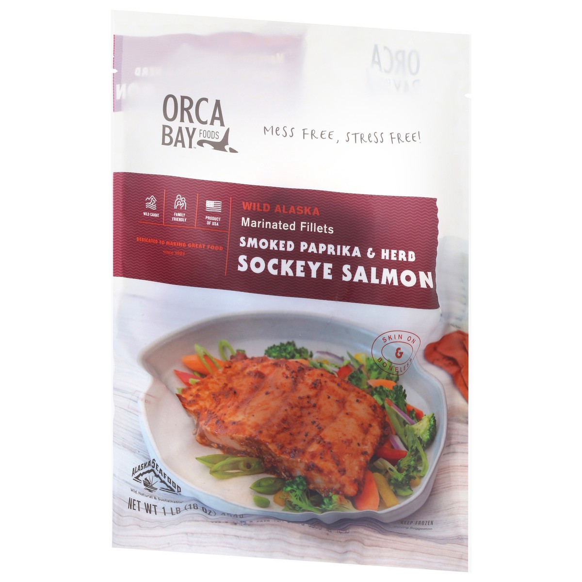 slide 4 of 13, Orca Bay Foods Smoked Paprika & Herb Sockeye Salmon 16 oz, 16 oz