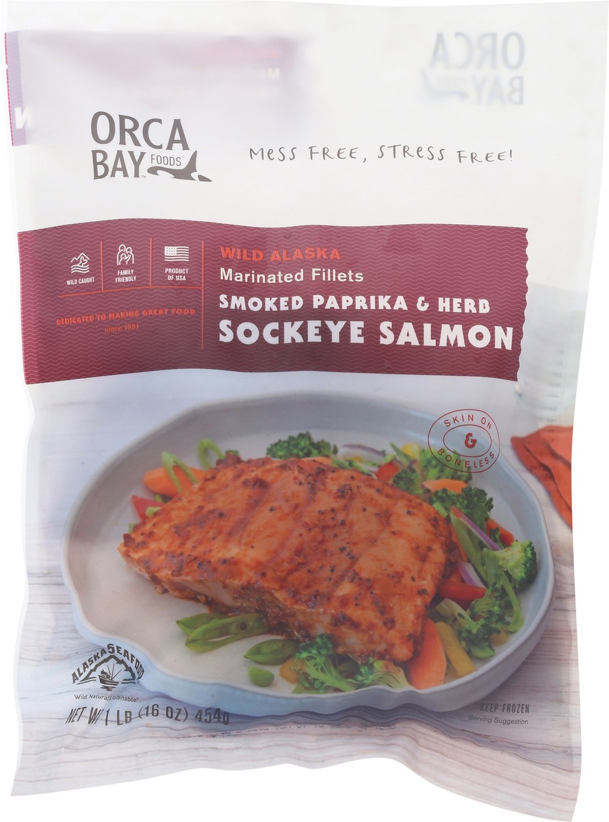 slide 7 of 13, Orca Bay Foods Smoked Paprika & Herb Sockeye Salmon 16 oz, 16 oz