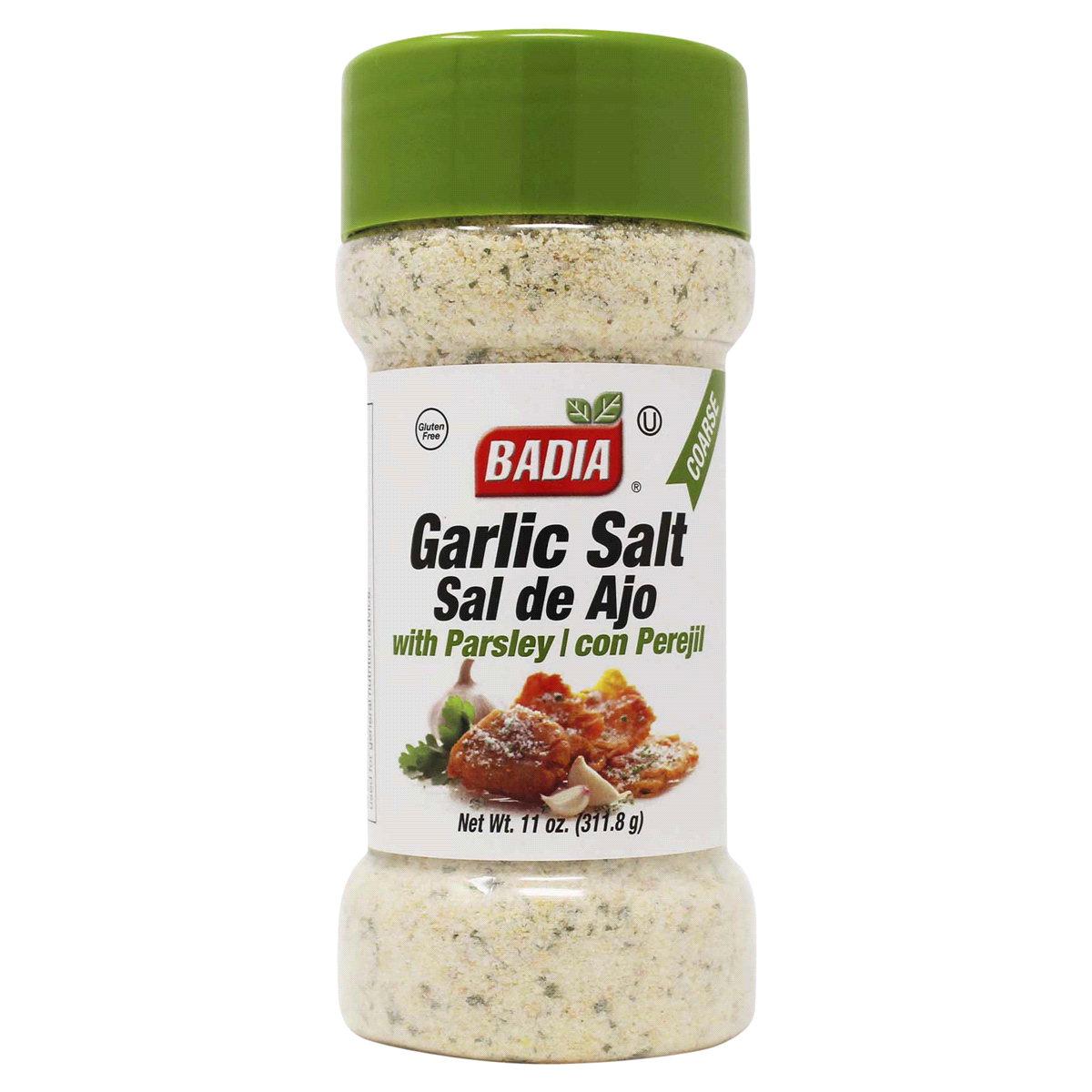 slide 1 of 21, Badia Coarse Garlic Salt with Parsley, 11 oz