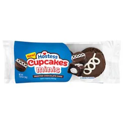 Hostess Cupcakes Minis, Chocolate Snack Cakes, 2.04 Oz. Pouch (3 Ct.)