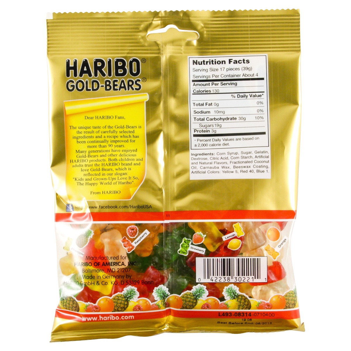 slide 2 of 2, Haribo Goldbears Share Size Gummi Candy 5 oz, 5 oz