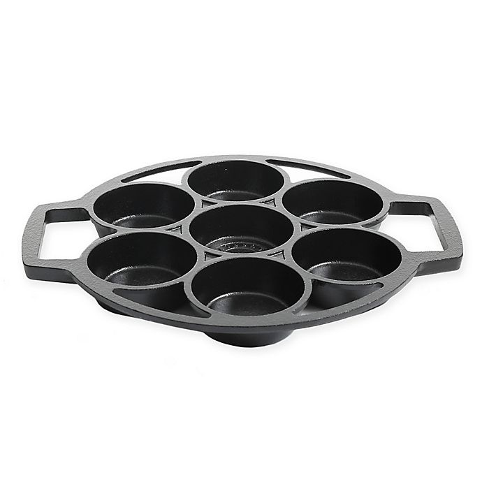 slide 1 of 2, Artisanal Kitchen Supply 7-Cup Cast Iron Biscuit Pan, 1 ct