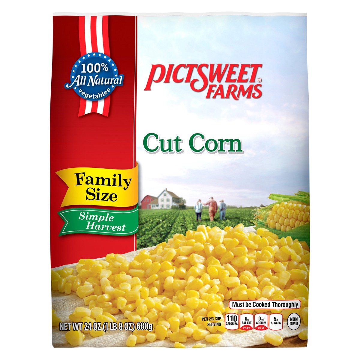 slide 3 of 3, Pictsweet Cut Corn Family Size, 24 oz