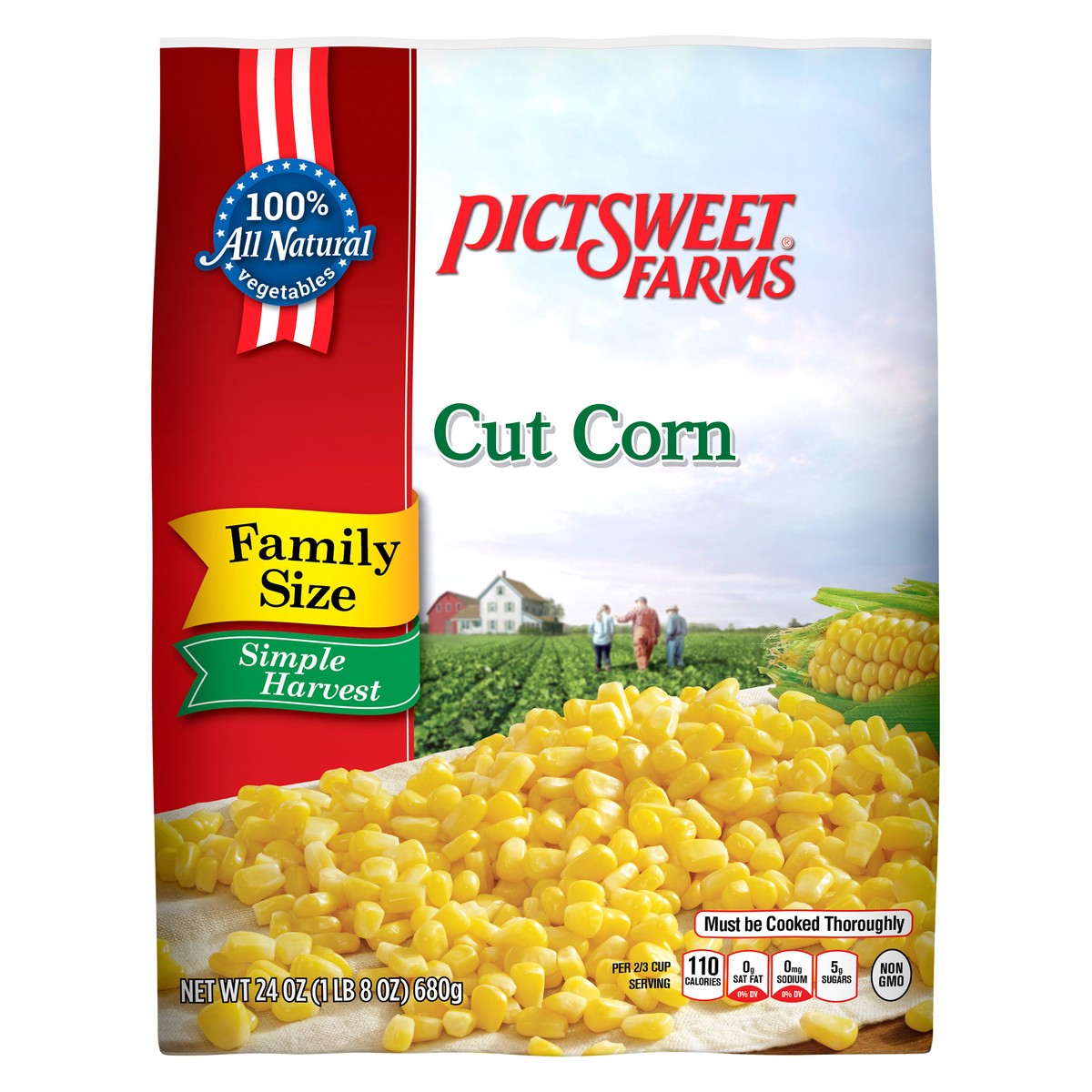 slide 2 of 3, Pictsweet Cut Corn Family Size, 24 oz