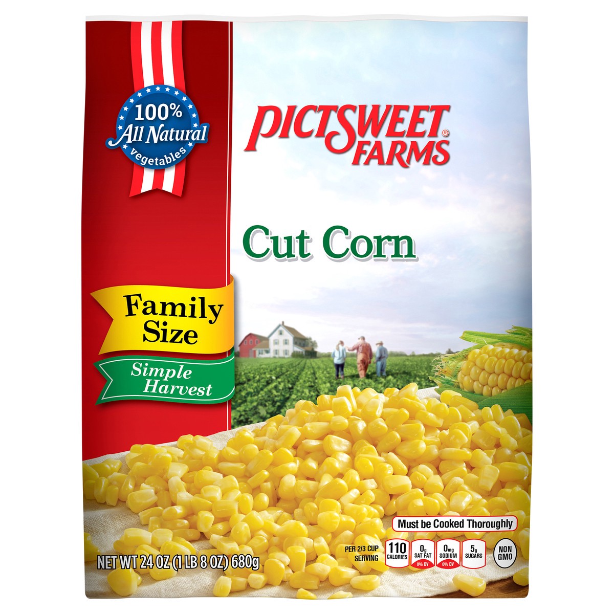 slide 1 of 3, Pictsweet Cut Corn Family Size, 24 oz