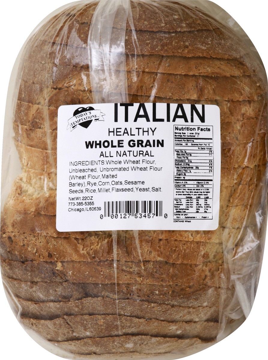 slide 2 of 5, Today's Temptations Todays Temptations Italian Healthy Whole Grain Bread, 22 oz