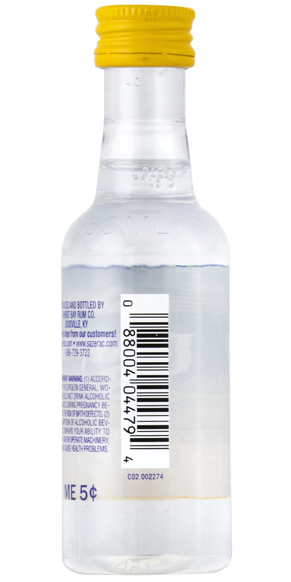 slide 2 of 2, Parrot Bay Banana Rum 50ml Plastic Bottle 90 Proof, 50 ml