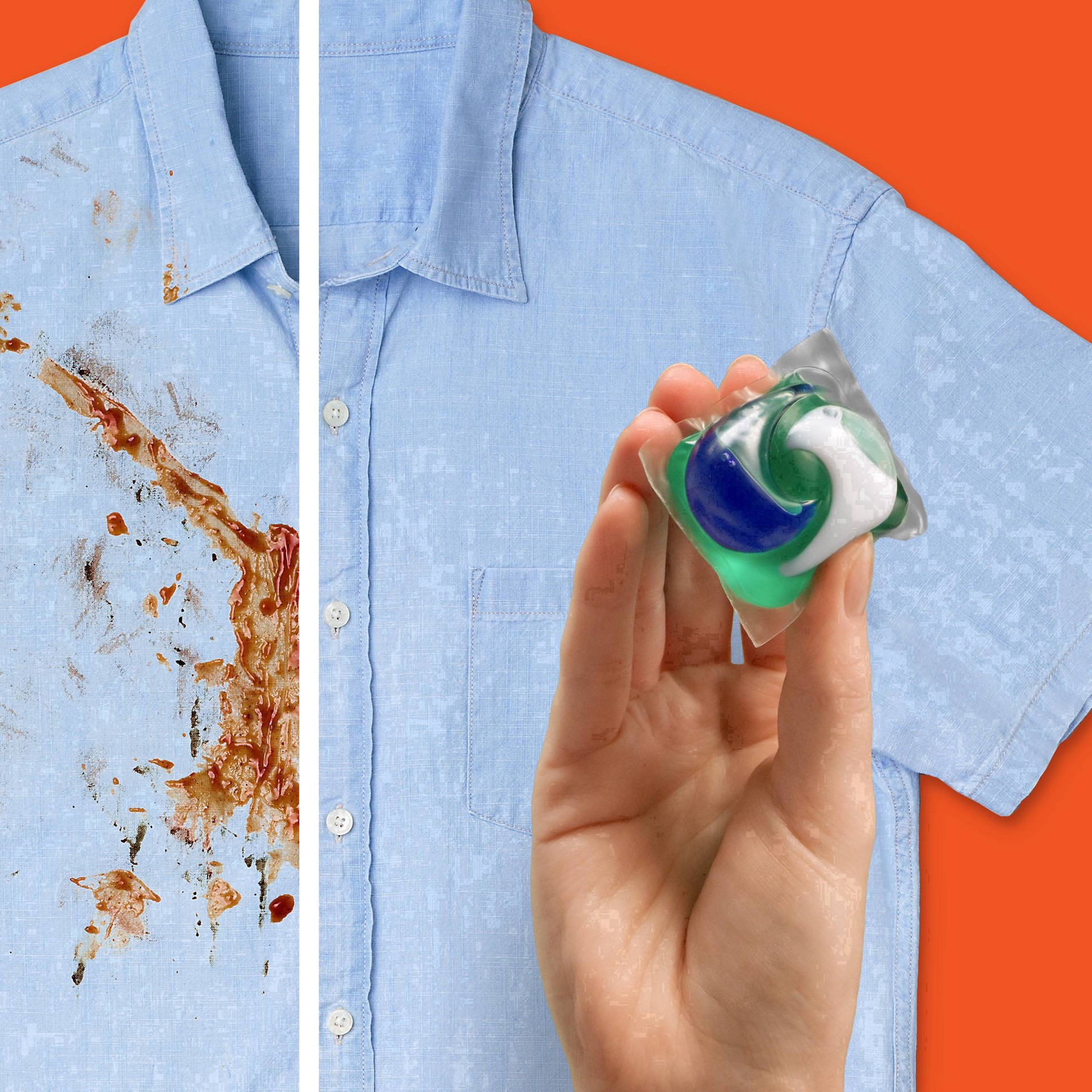 slide 34 of 90, Tide PODS laundry detergent pacs, 3-in-1 Stain Remover, Odor Fighter, Color Protector, 31 Count, HE compatible, Spring Meadow Scent, 31 ct