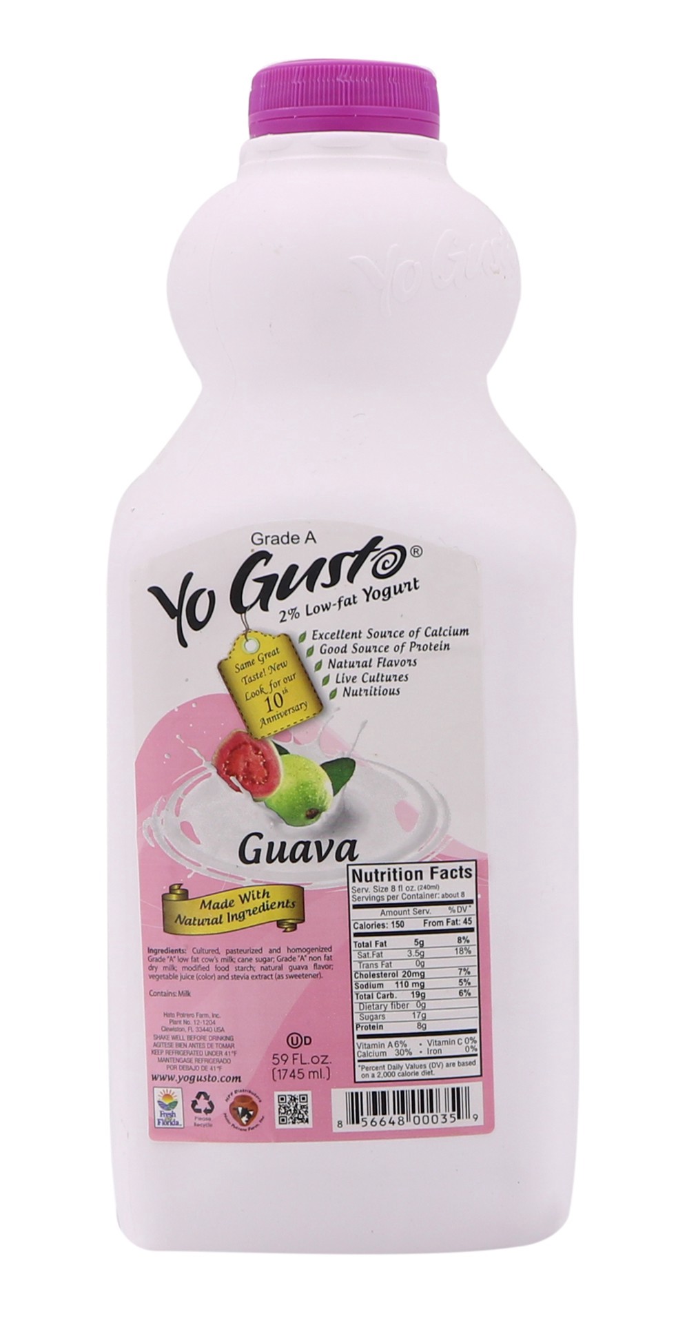 slide 1 of 1, Yo Gusto Guava Yogurt 59 Oz, 59 oz