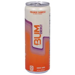Bum Energy Orange Sunrise Energy Drink - 12 fl oz
