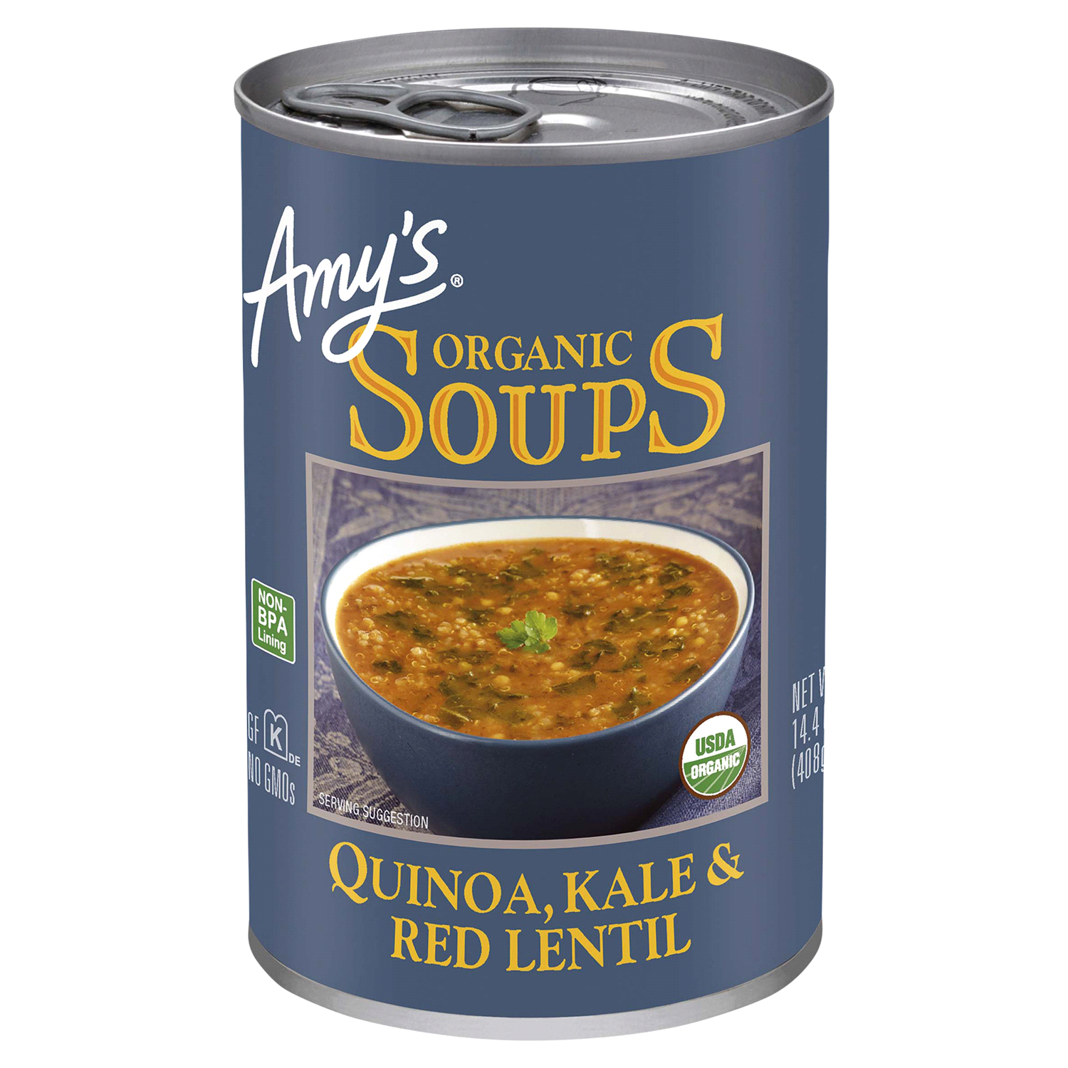slide 1 of 5, Amy's Amy’s Organic Quinoa, Kale & Red Lentil Soup, 14.4 oz., 14.40 oz