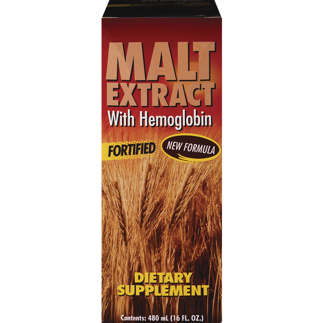 slide 1 of 1, Malt Extract With Hemoglobin Fortified Dietary Supp Liquid, 16 oz