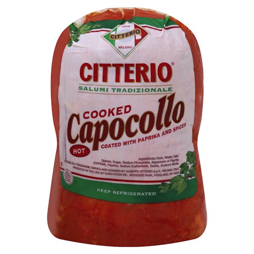 slide 1 of 1, Citterio Hot Capocollo, per lb