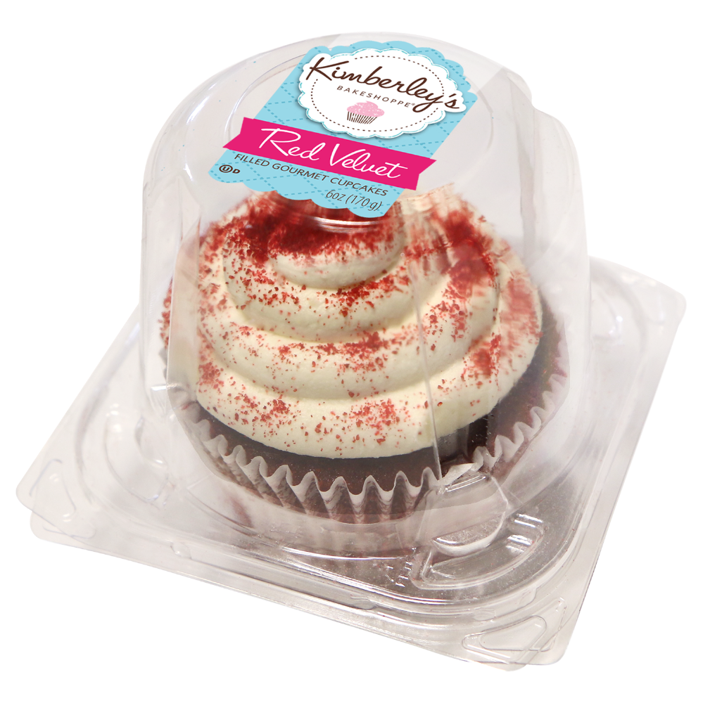 slide 1 of 1, Kimberley's Bakeshoppe Kimberly's Cupcake, Red Velvet Single Serve, 6 oz