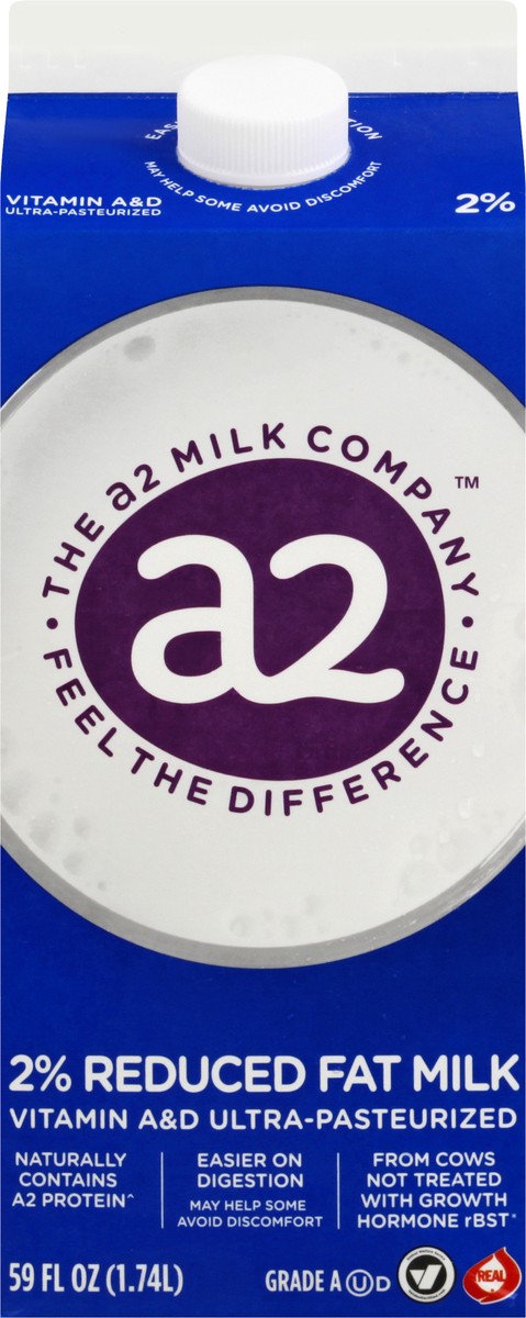 slide 6 of 9, A2 Milk 2% Milk, 59 fl oz