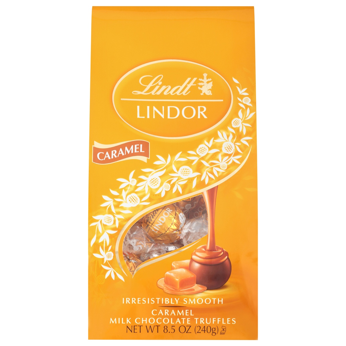 slide 1 of 6, Lindt Lindor Caramel Milk Chocolate Truffles, 8.5 oz