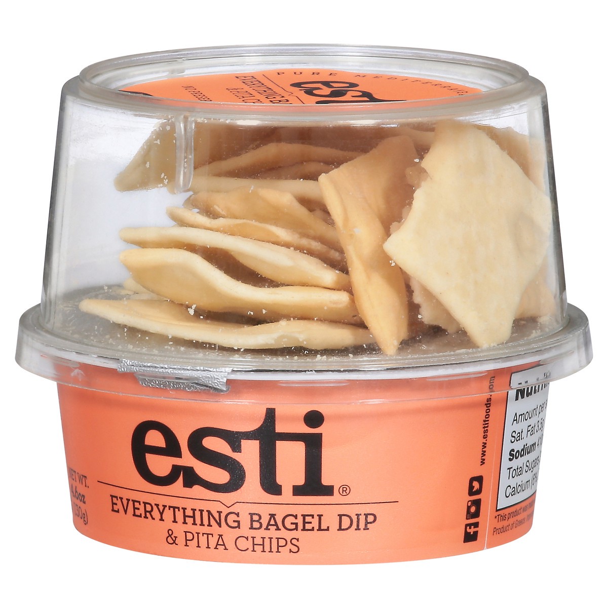 slide 2 of 9, esti Everything Bagel Dip & Pita Chips 4.6 oz, 4.6 oz