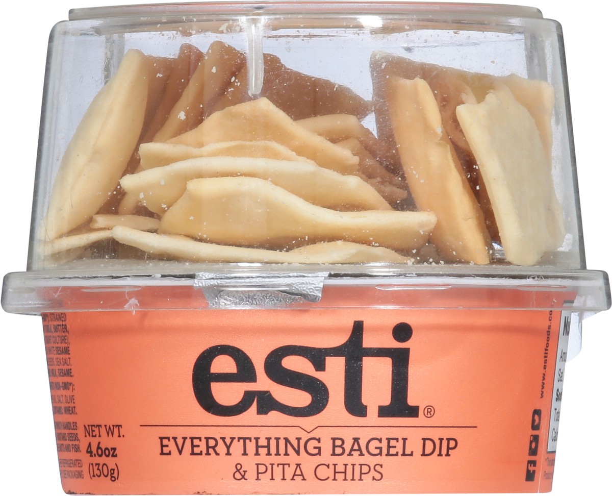 slide 6 of 9, esti Everything Bagel Dip & Pita Chips 4.6 oz, 4.6 oz